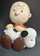 Charlie Brown Et Snoopy (reposant) Tirelire En Céramique Sung Hing Bg2