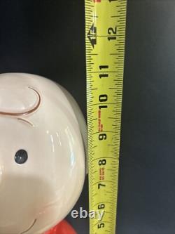 Charlie Brown et Snoopy (reposant) tirelire en céramique Sung Hing BG2