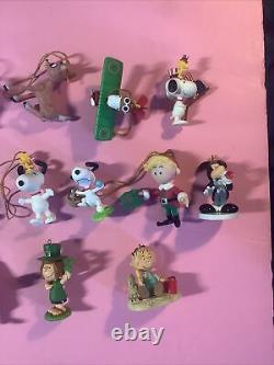 Charlie Brun Ornements De Noël Lot Snoopy Linus Lucy Mickey Mouse