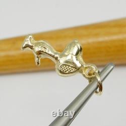 Charme en Or Jaune 375 9ct 9k de Snoopy Dog Charlie Brown Cartoon C173
