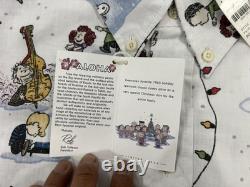 Chemise NWT Peanuts x Reyn Spooner Homme M Charlie Brown Noël Vacances Édition Limitée