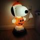 Citrouille Lumineuse En Plastique Soufflé Gemmy De 2' Avec Peanuts Charlie Brown Et Snoopy Pour Halloween
