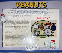 Classeur Willabee & Ward Collection Peanuts avec 22 écussons Snoopy Charlie Brown CC1