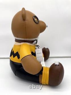 Coach X Snoopy Collab Charlie Brown Doll Doll Nouveau Non Utilisé