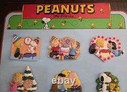 Collection de 13 aimants Willabee & Ward Peanuts : Charlie Brown, Snoopy, etc.