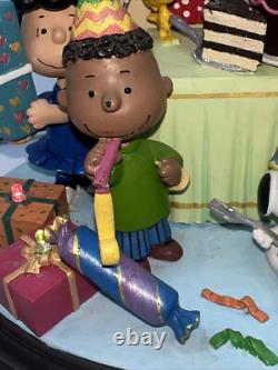 Collection de vacances lumineuse Peanuts de Danbury Mint Joyeux Anniversaire Meilleur Jamais Sans Boîte