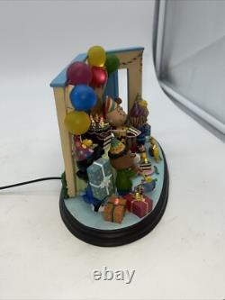Collection de vacances lumineuse Peanuts de Danbury Mint Joyeux Anniversaire Meilleur Jamais Sans Boîte