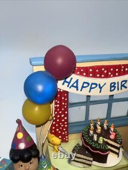 Collection de vacances lumineuse Peanuts de Danbury Mint Joyeux Anniversaire Meilleur Jamais Sans Boîte