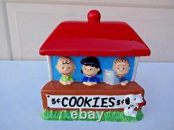 Cookie Jar Peanuts Gang Snoopy, Charlie Brown, Lucy, Linus, Par Westland Giftware
