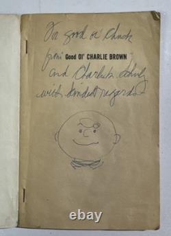 Croquis signé Schulz et Charlie Brown de 1957, nouveau Peanuts, bon vieux Charlie Brown