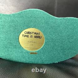 Danbury Mint Charlie Brown Snoopy Peanuts Le temps de Noël est là éclairé Non utilisé