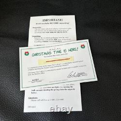 Danbury Mint Charlie Brown Snoopy Peanuts Le temps de Noël est là éclairé Non utilisé