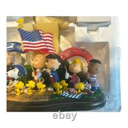 Danbury Mint Charlie Brown Snoopy Peanuts Noël Yankee Doodle Dandy B321