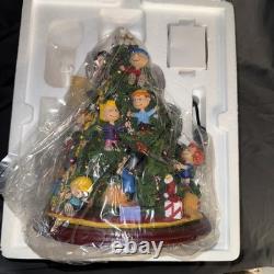 Danbury Mint Le sapin de Noël Peanuts s’illumine Charlie Brown Snoopy grand