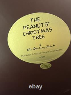 Danbury Mint Les Lumières de l'Arbre de Noël des Peanuts Éclairent Charlie Brown Snoopy Grand