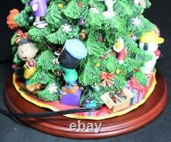 Danbury Mint Peanuts Arbre De Noël Avec Boîte Light-up Snoopy Charlie Brown