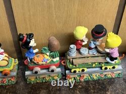 Danbury Mint Peanuts Le Train Spécial de Thanksgiving Ensemble de Figurines Charlie Brown
