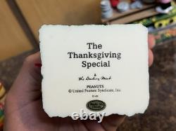 Danbury Mint Peanuts Le Train Spécial de Thanksgiving Ensemble de Figurines Charlie Brown