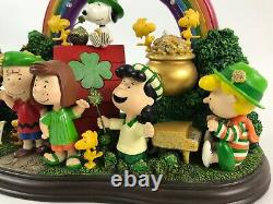 Danbury Mint Peanuts Luck Of The Irish St Patrick's Day Charlie Brown Figurine