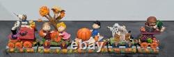 Danbury Mint Peanuts Train Express de Citrouilles Halloween Snoopy Charlie Brown