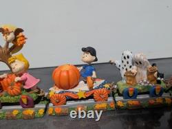 Danbury Mint Peanuts Train Express de Citrouilles Halloween Snoopy Charlie Brown