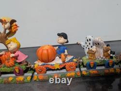 Danbury Mint Peanuts Train Express de Citrouilles Halloween Snoopy Charlie Brown