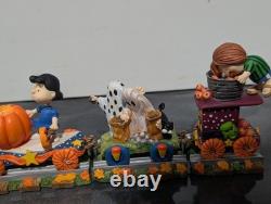 Danbury Mint Peanuts Train Express de Citrouilles Halloween Snoopy Charlie Brown