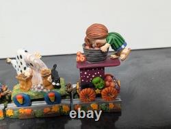 Danbury Mint Peanuts Train Express de Citrouilles Halloween Snoopy Charlie Brown