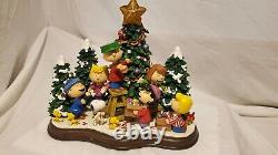 Danbury Mint Temps De Noël Est ICI Peanuts Gang Charlie Brown État Parfait