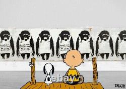 Death Nyc Ltd Signed Art Print 45x32cm Charlie Brown Snoopy Yayoi Kusama Banksy
