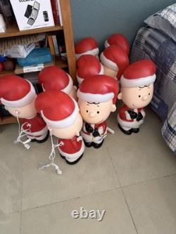 Décoration d'extérieur en plastique soufflé Charlie Brown, toute neuve, plusieurs en stock