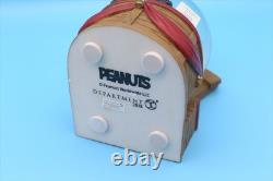 Département56 Peanuts Boule à Neige Noël Page Snoopy Charlie Brown Lucy