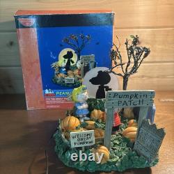 Dept 56 La Grande Citrouille Charlie Brown ! Figurine Halloween Peanuts Vidéo Lumineuse