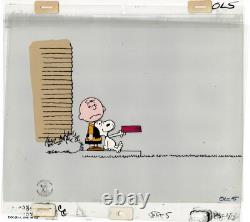 Dessin animé cel Snoopy Charlie Brown Peanuts OBG 1979 Schulz Melendez SN52