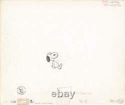 Dessin animé cel Snoopy Charlie Brown Peanuts OBG 1979 Schulz Melendez SN52