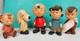 Ensemble De Figures En CÉramique Peanuts Des AnnÉes 1960 Linus, Lucy, Sally, Snoopy, Charlie Brown