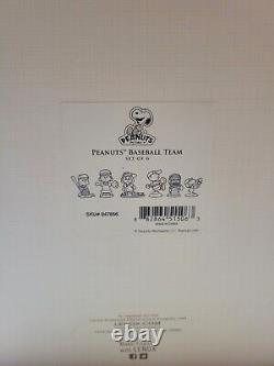 ÉQUIPE DE BASEBALL LENOX PEANUTS 6 pièces SNOOPY CHARLIE BROWN