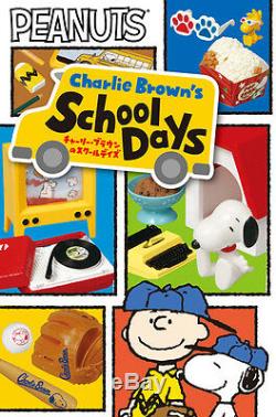 École De Re-ment Miniature Peanuts Snoopy Charlie Brown Jours Set Complet 8 Pièces