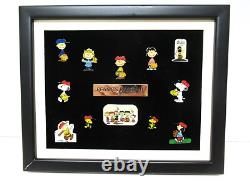 Édition Limitée Ensemble de 12 Pins Encadrés Peanuts Baseball Charlie Brown Snoopy