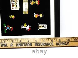 Édition Limitée Ensemble de 12 Pins Encadrés Peanuts Baseball Charlie Brown Snoopy