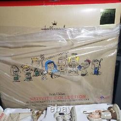 Édition limitée HALLMARK 2015 Peanuts Charlie Brown Nativité 10 figurines