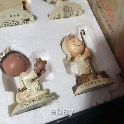 Édition limitée HALLMARK 2015 Peanuts Charlie Brown Nativité 10 figurines