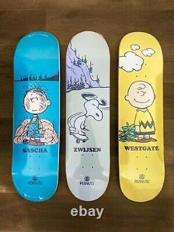 Element Peanuts Skateboard Rare 3 Deck Lot Zwijsen, Snoopy, Charlie Brown Nyjah