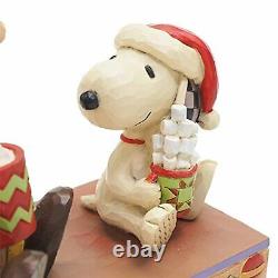 Enesco Jim Shore Peanuts Charlie Brown Et Snoopy Avec Cocoa Chaud 12.5cm Figurine