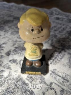 Ensemble COMPLET de bobbleheads Peanuts des années 1960 ? Bande dessinée de Charlie Brown Snoopy, Lucy