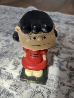 Ensemble COMPLET de bobbleheads Peanuts des années 1960 ? Bande dessinée de Charlie Brown Snoopy, Lucy