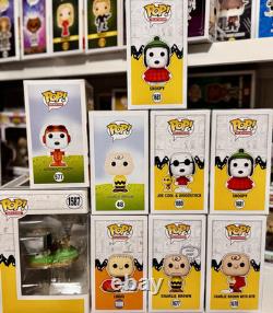 Ensemble Funko Pop PEANUTS CHARLIE BROWN SNOOPY Eagle Scout VAULTED CHASE avec CAISSES Neuf
