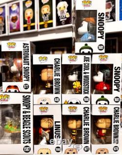 Ensemble Funko Pop PEANUTS CHARLIE BROWN SNOOPY Eagle Scout VAULTED CHASE avec CAISSES Neuf