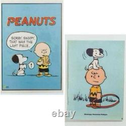 Ensemble d'affiches vintage Snoopy Museum A2 des années 50 Charlie Brown inutilisé