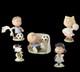 Ensemble D'équipe De Soccer Lenox Peanuts De 5 Pièces Charlie Brown Snoopy Lucy Linus Sally Neuf